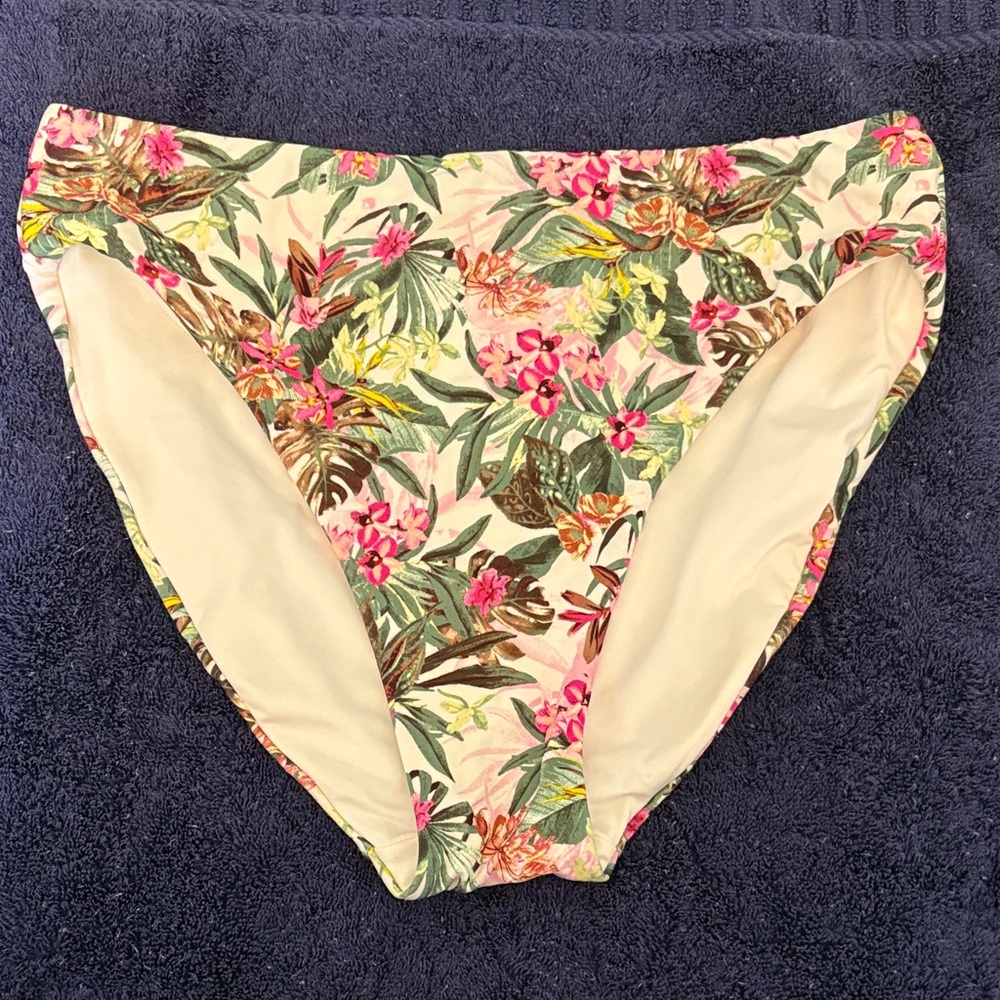Victoria's Secret Floral Bikini Bottom - Multicolor